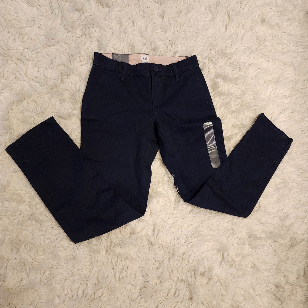Gap Kids Dressy Uniform Straight Khakis for 7 years old girl in blue color